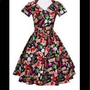 NWOT lylian dress with bright print